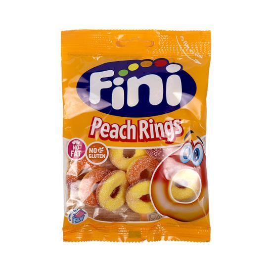 Pini Peach Flavored Ring Jelly 90g, Korean Snacks