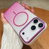 KEYSION Luxury Gradient Glitter Magnetic Phone Case for MagSafe for iPhone 17 Pro Max 17 Air Clear Hard PC Shockproof Back Cover