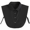 Inserto camicia da donna autunno/inverno bianco con colletto a punta
