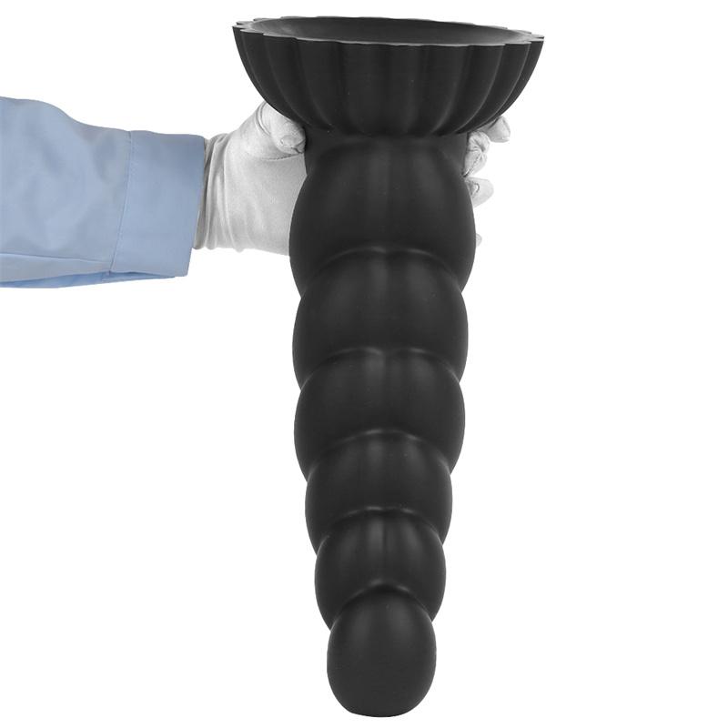 Silicone Black Extra Large Thick Anal Plug Penis Soft Thick Anal Plug Back Yard Fisting Anal Expander Male and Female Anal Masturbation