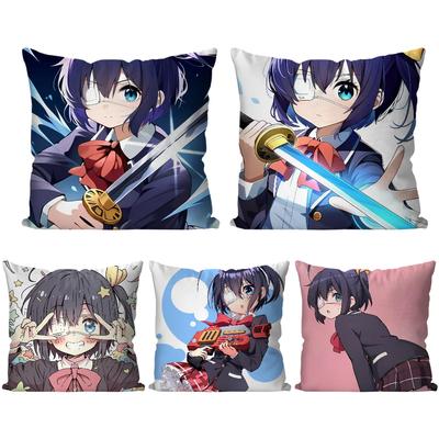 1pc Takanashi Rikka Animation Take On Me Pillow Case Square PillowBedroomSofaLeisureComfortCar Living Room Home Decoration 40X40