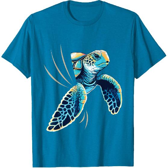 Sneaking Turtle - Zoologist Zookeeper Beach Ocean Sea Lover T-Shirt