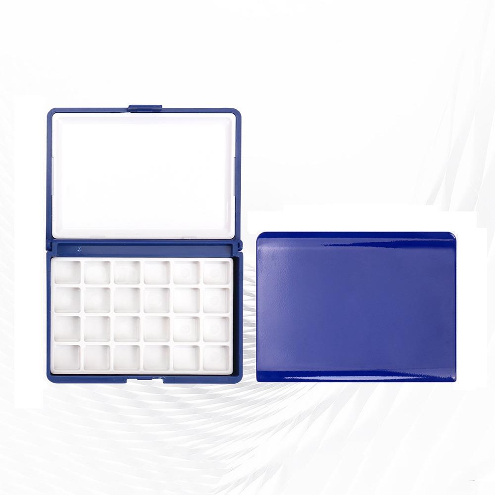 

Пустая мини-коробка для акварели Портативная палитра для акварельной живописи Профессиональная живопись Flat-B-24 Grid