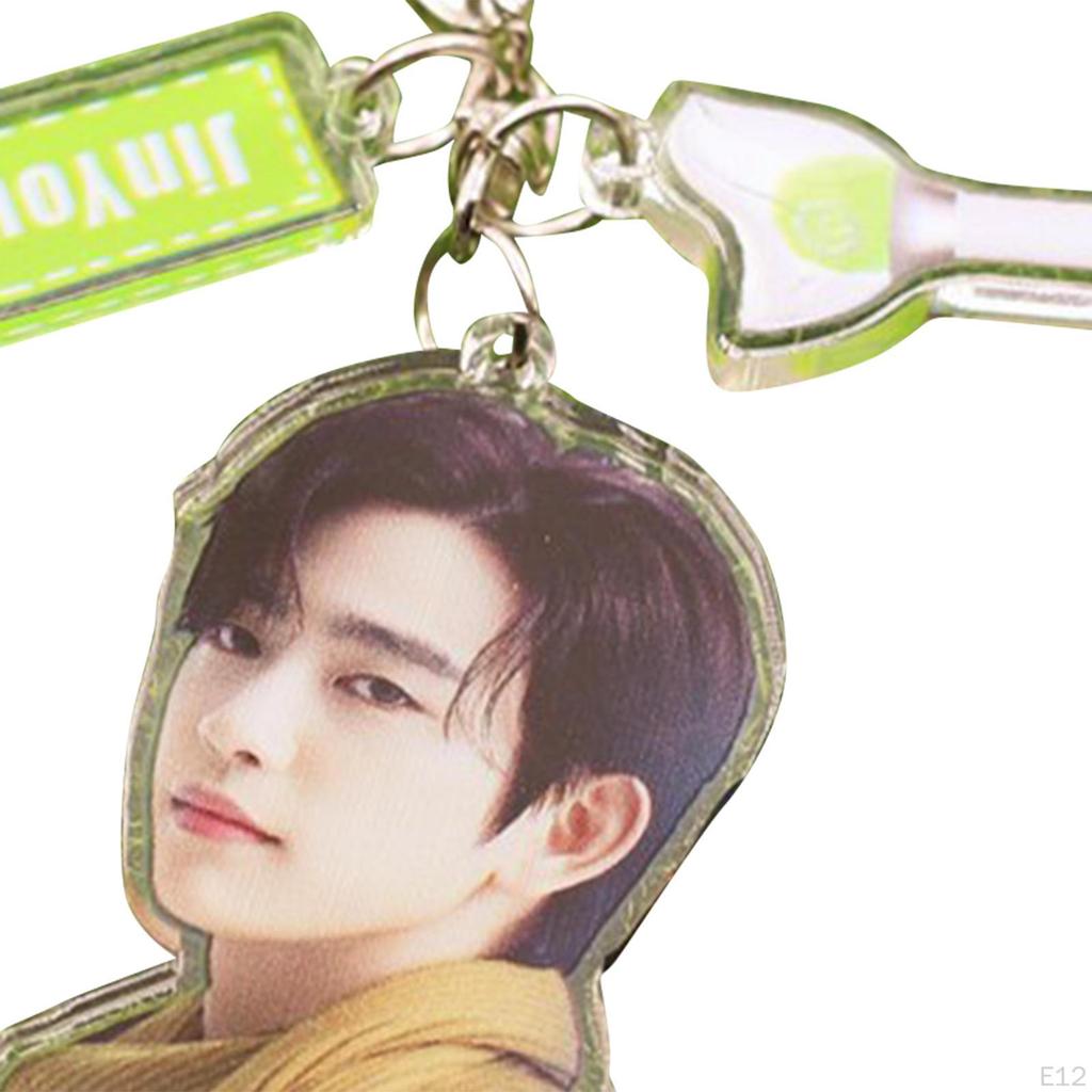 Acrylic Keychain Portable Versatile Adorable Keyring for Women Birthday Gift Style A