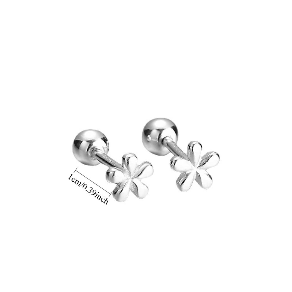 Women's Simple Korean Version of Mini Flower Stud Earrings, Small Earbone Rings, and New Earrings for Sleeping.
