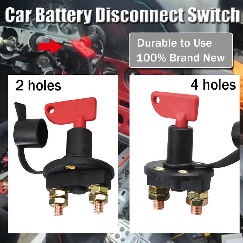 AD 12V Key Battery Isolator Disconnector Cut Off Main Kill Vehicle Modified Car Power Switch Car Battery Power Switch For Truck