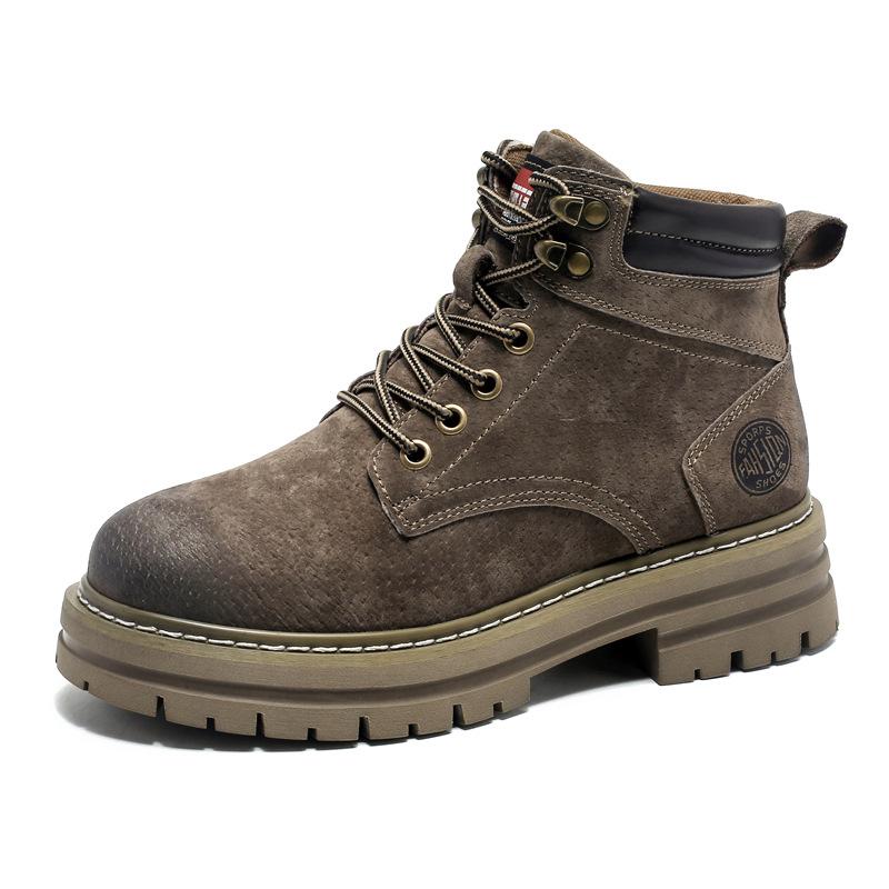 

Инструментальный ветер ботинки Мартина мужские 2025 зима новые американские ретро ботинки цвета ревеня на толстой подошве парные ботинки 2118-J 38 серый