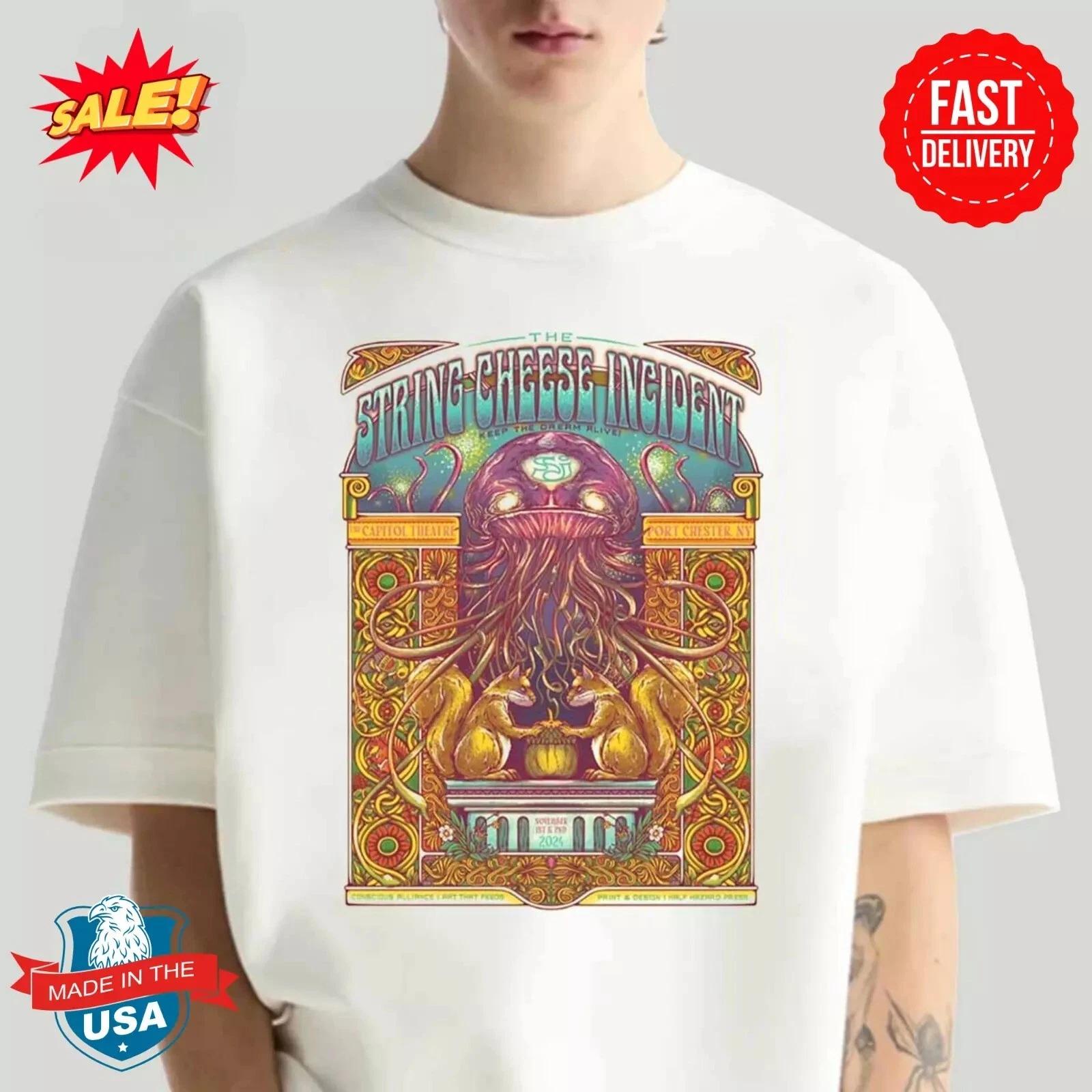 The String Cheese Incident Band White T-Shirt Gift For Friend NI1074 L