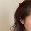 Sweet Black Red Bow Small Hair Claw Clip Princess Velvet Bow Hair Clip Claw Clamp Headwear Girls Women Korean Hair Styling Tools