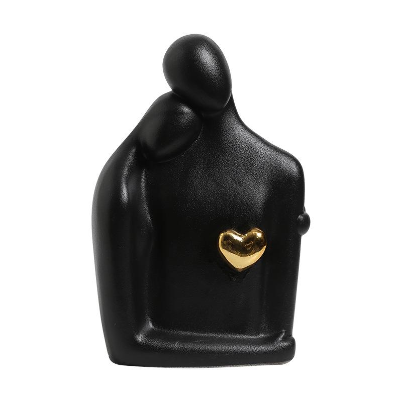 creative couple figure decor sculpture Figurine Miniatures Decoration Crafts Lover sculpture decoration  desktop bookshelf decor