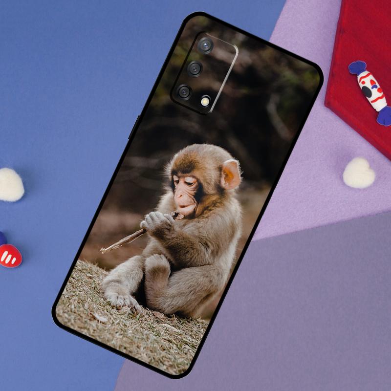 

Cute Baby Monkey Animal Case For Oppo A5 Pro A6 A57 A17 A78 A54 A74 A94 A76 A16 A96 A18 A40 A60 A80 A38 A58 A98 A15 OPPO A60 5G