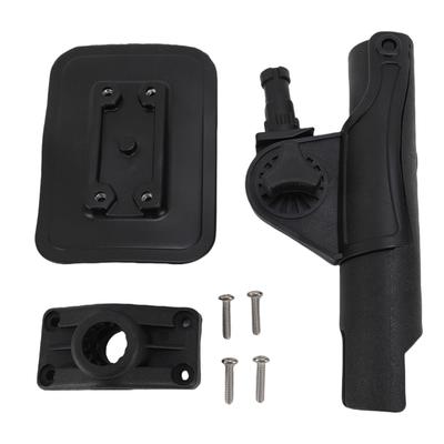 Support de Canne à Pêche pour Kayak Portable Réglable à 360 Degrés Support de Canne pour Bateau Gonflable avec Base Fixe Sécurisée