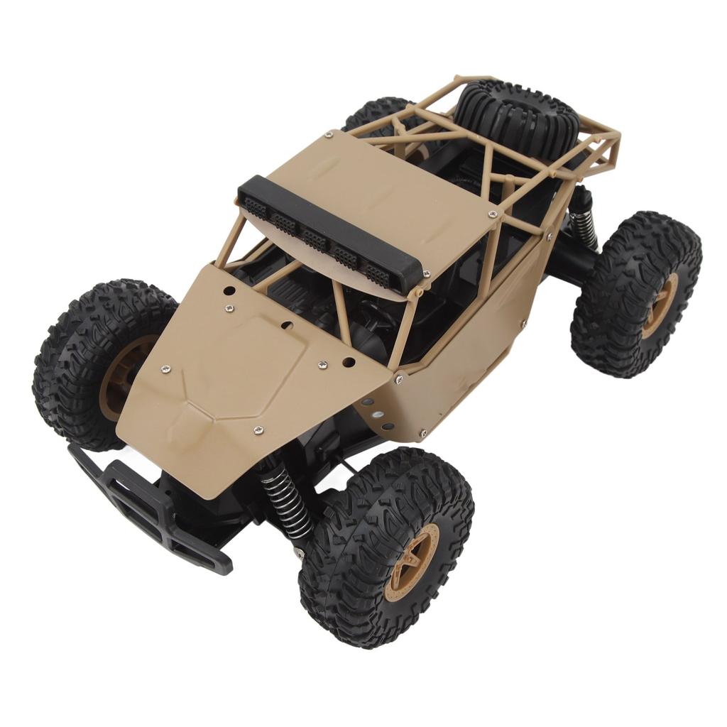 Carros RC 1:Carro de Controle Remoto Escala 16 2.4G Carcaça de Liga 2.4G Resistente a Choques Farol Off Road RC