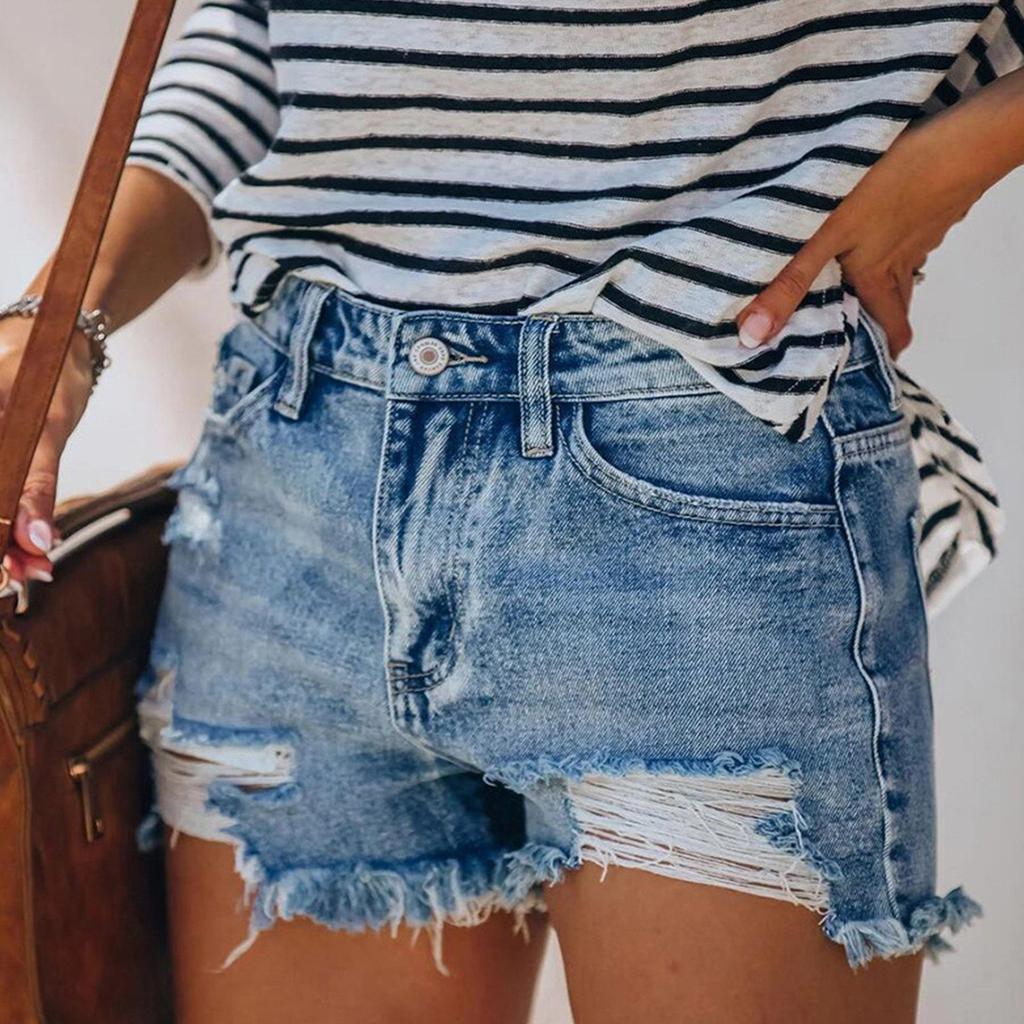 Women's Lightweight Shorts Casual Fashion Shorts Sexy Denim Shorts