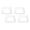 4PCS Split Type Vinyl Post Skirt Deck Column Base Cover 4x4 Inch Post Sleeve Decorative Trim for
