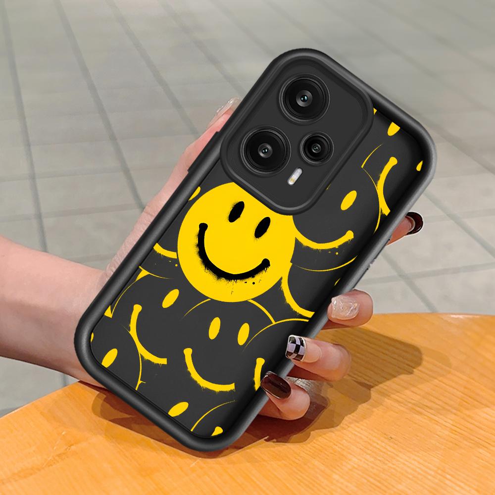 Soft Silicone Square Ladder Printing Pattern Phone Casing Full Cover Camera Shockproof Protection Rubber Case for Xiaomi Redmi