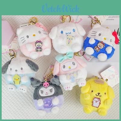 Cute Kurumi Pacha Dog Plush Coin Purse Earphone Holder Keychain Doll Pendant