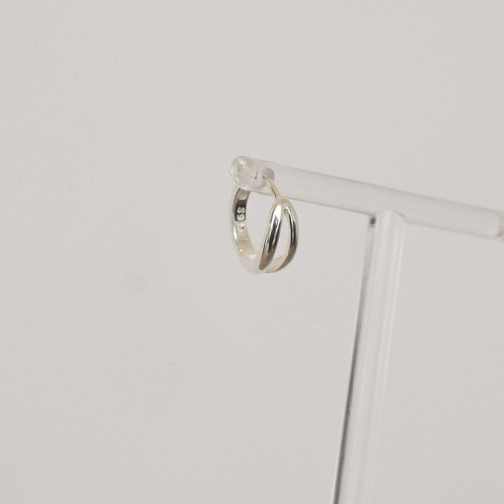 Silver 925 Onring One-Touch Earrings