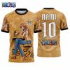 2026 Summer Japan One Piece Luffy Football Jersey Men T-shirt Football Special Jersey Adult Family Matching Quick-Drying T-shirt