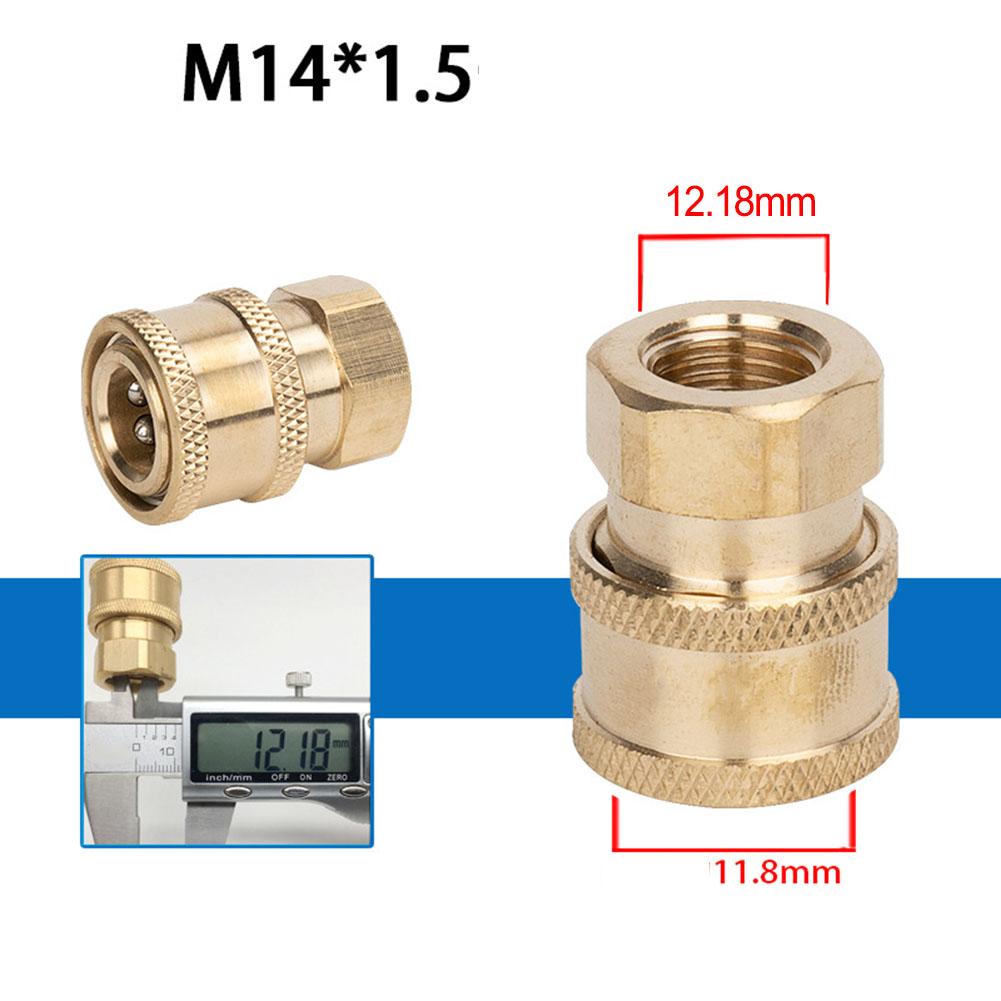 High Pressure Washer Connector 1/4 Inch Quick Release Connector Coupler Fitting For Garden Hoses Car Washer Lance Connector G1/4