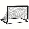 Portable Soccer Goal Net Quick Assembly, Durable Oxford Cloth, Ideal for Training & Outdoor Fun Orange/Black, Soccer Accessories