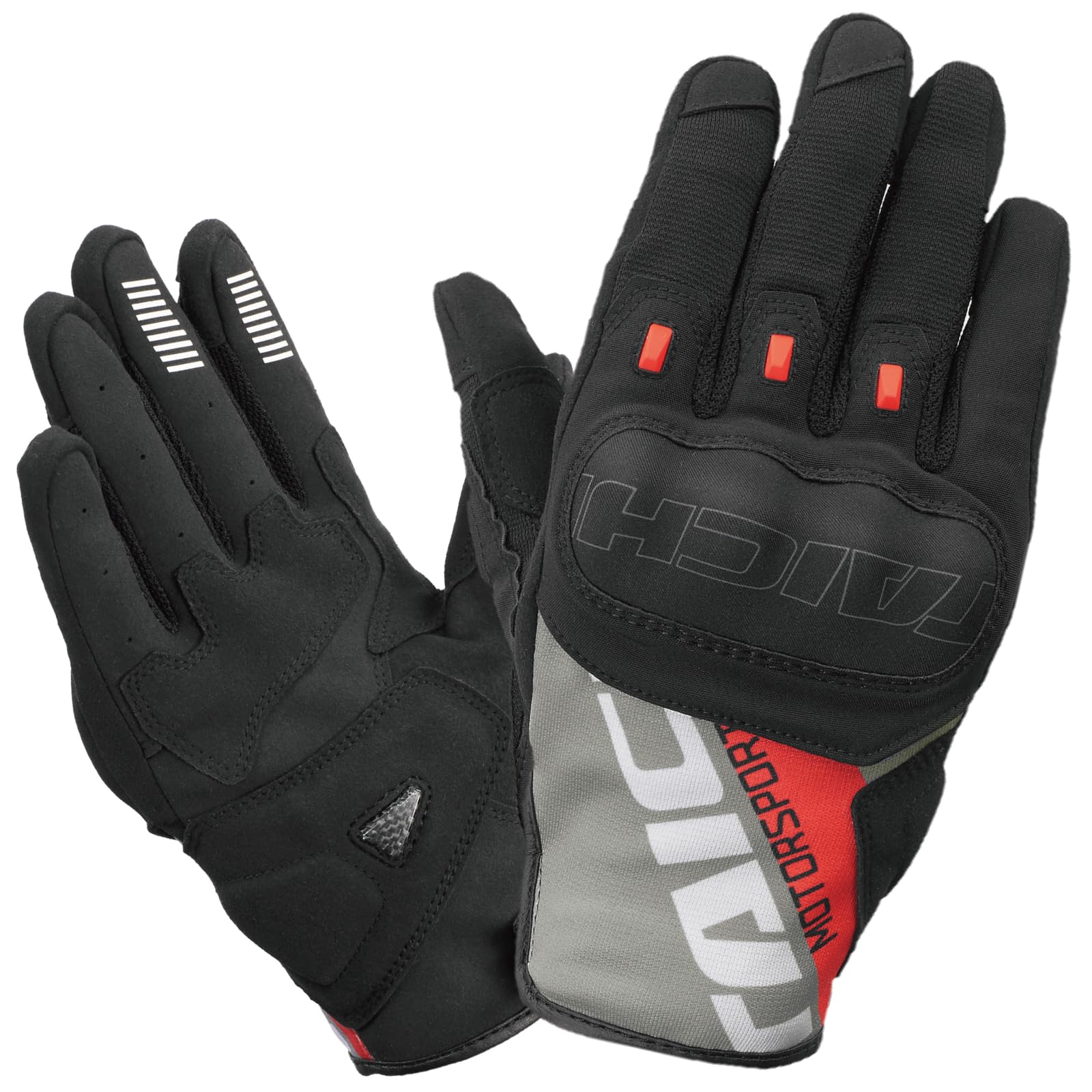 

RS TAICHI Motorcycle Riding Mesh Touch Screen Stroke Air M Gloves, Spring/Summer, Breathability, Compatible, Built-in Protector, Gloves, RST468,