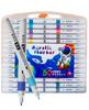 TOMSING Acrylic Marker Pen for Painting On and Handmade 60-Color Set, Water-Based, Quick-Drying, Non-Smearing, Layerable, Water-Resistant, Plastic,