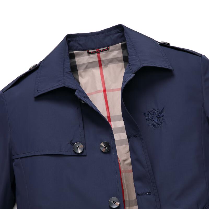 Men's Business Casual Mid-Length Trench Coat FMYG8862