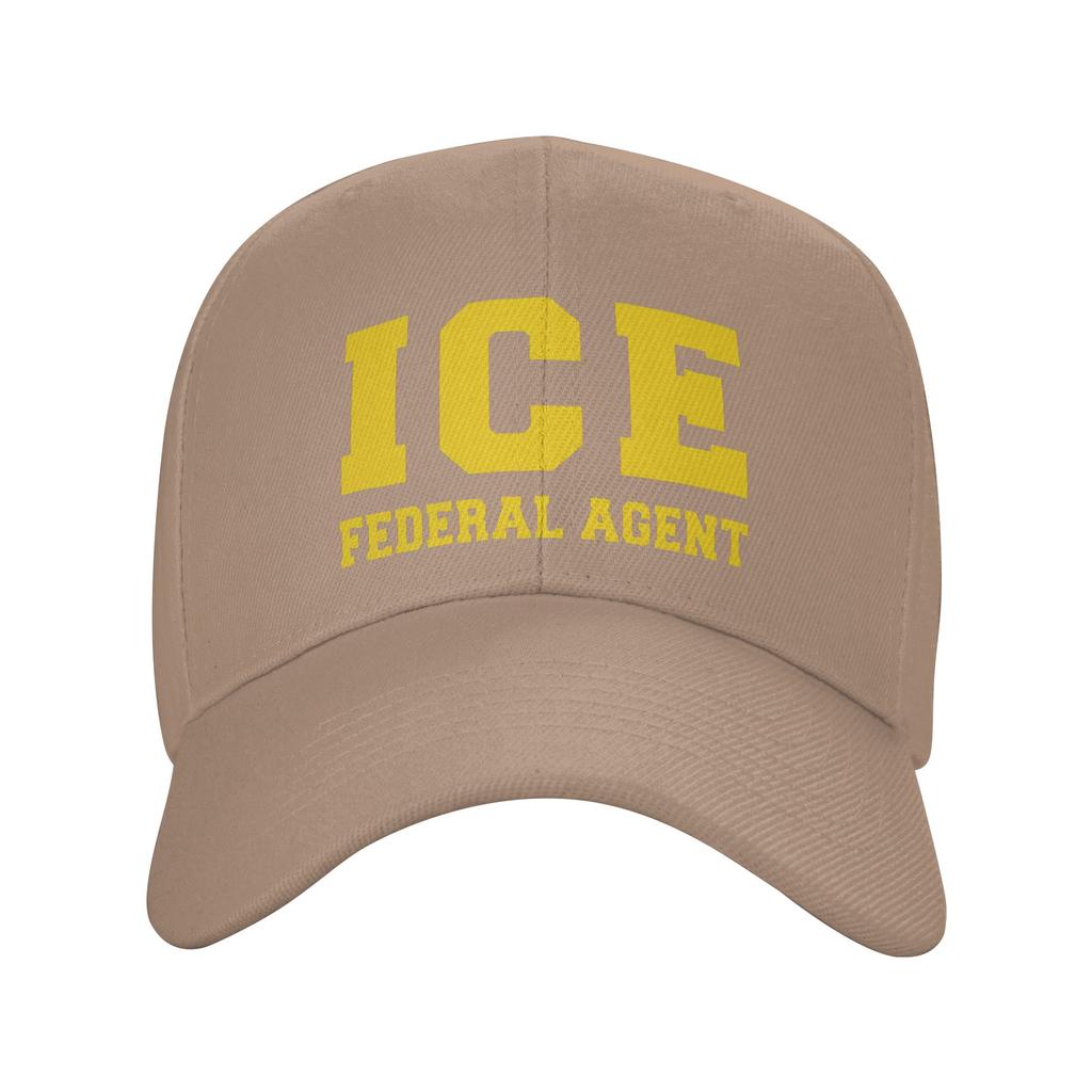 ICE Federal Agent Immigratio Sun Baseball Cap Spring Unisex Men Print Trucker Hat Hot Sale y2k Retro Outdoor Gym Baseball Caps