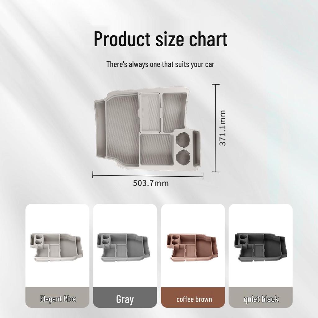 Sienna/Granvia Center Console Storage Organizer: Customized Lower Layer Accessory