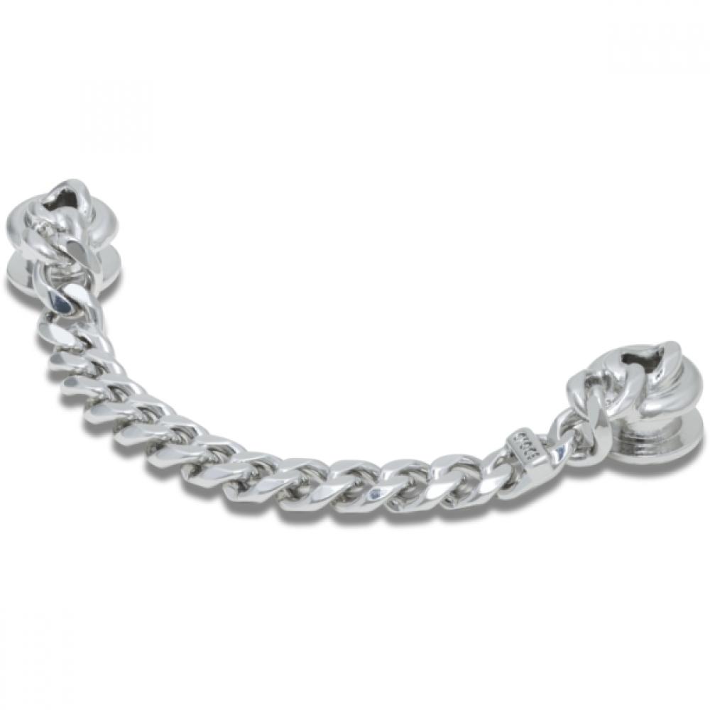 Crocs Silver Flat Curve Chain Gibbets Pack 10017852 FREE