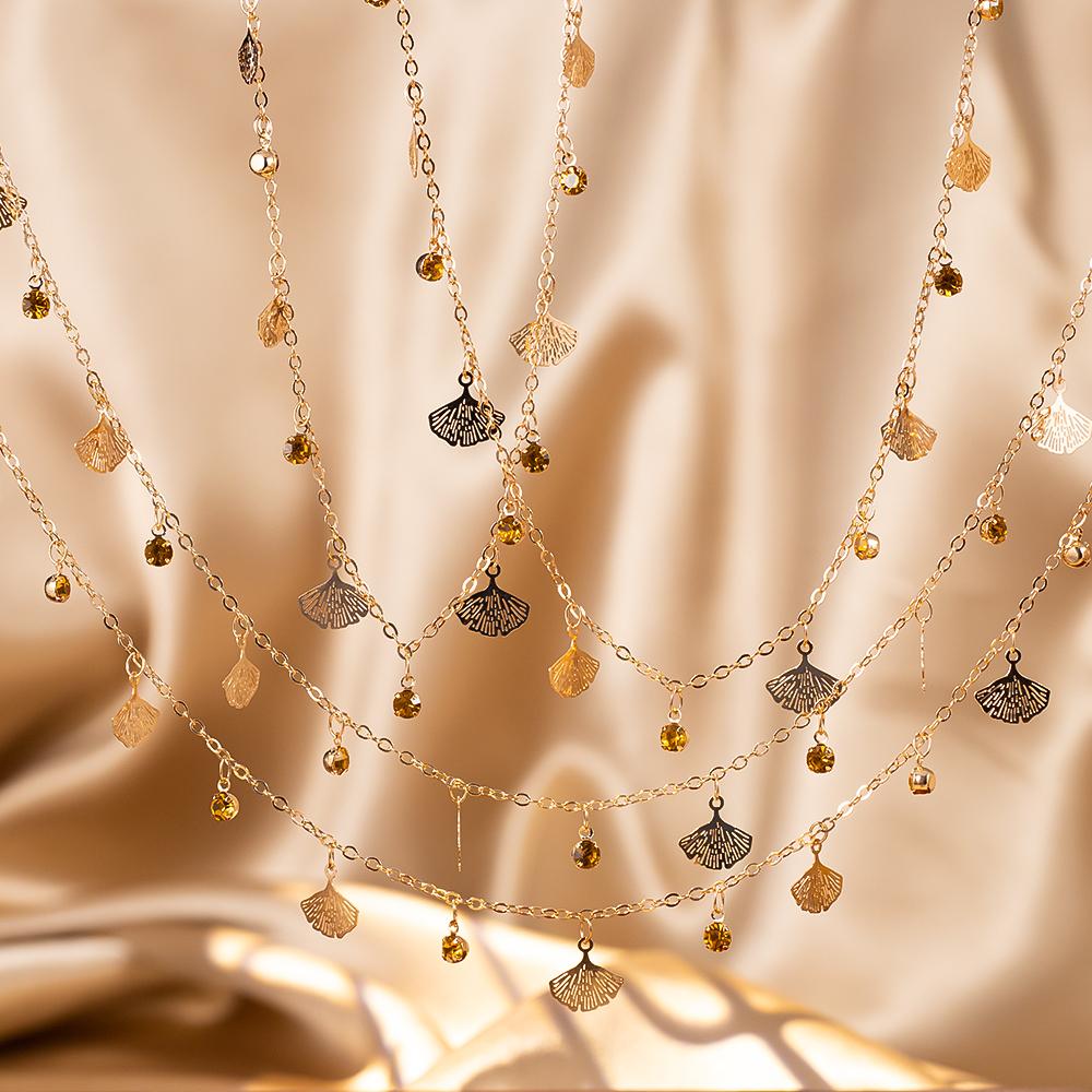 

0.5M 1M KC Gold Color Star Charms Bracelets Chains Copper Bending Roller Chains Clothing Jewelry Making DIY Necklaces Wholesale 50cm