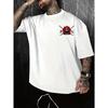 Men Summer Short-sleeved Casual T-shirt with Comfortable Breathable Soft Fabric Featuring A Street Style