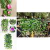 Lifelike Hanging Basket Artificial Flower Morning Glory Vine For Stunning Home Wall Decor