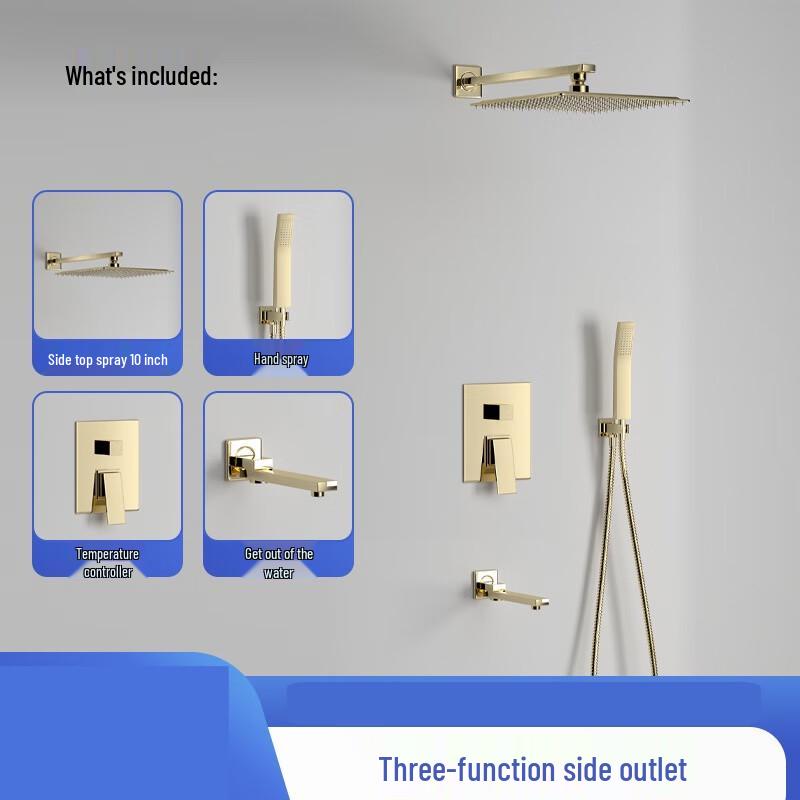 Wall-Mounted Bathroom Shower Set