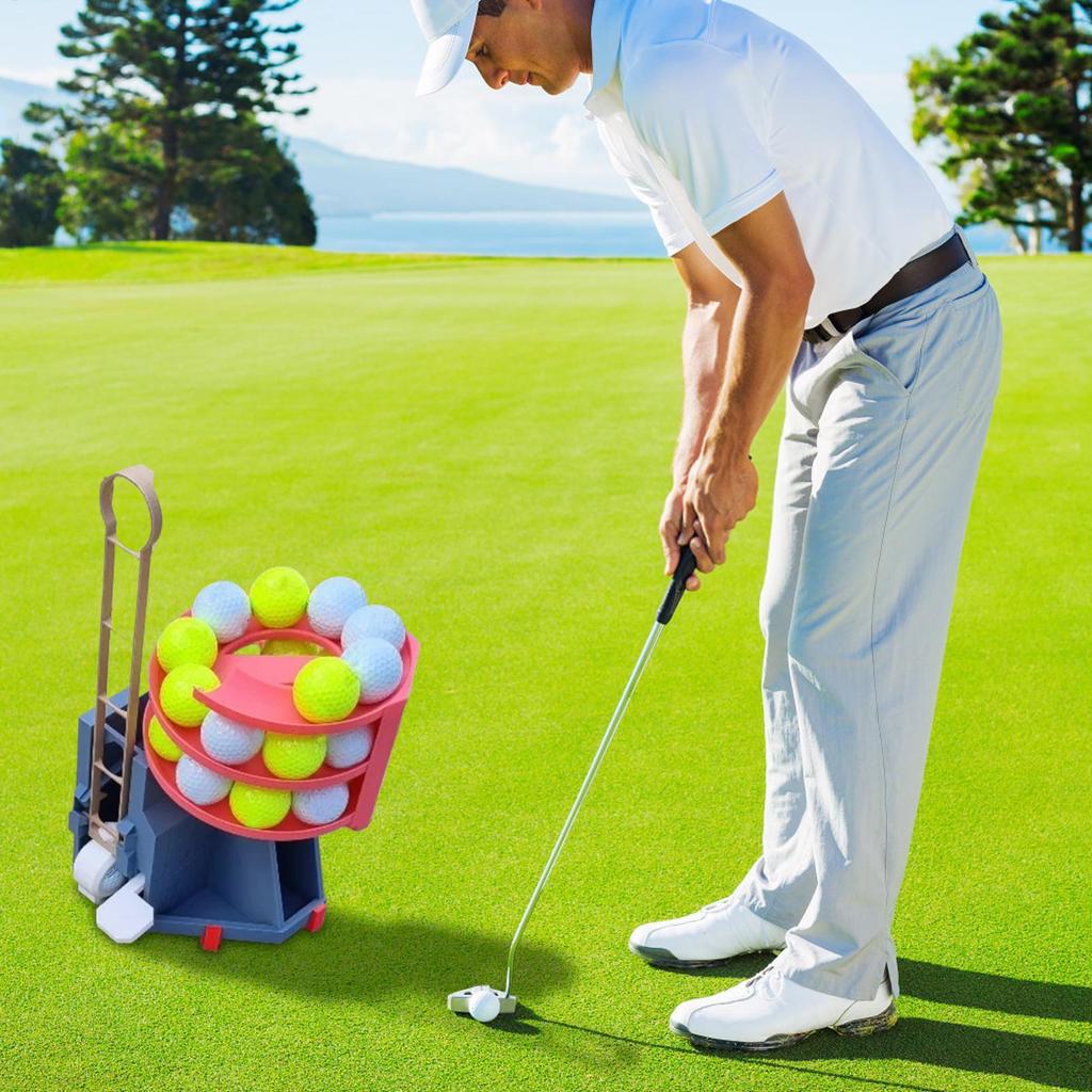 Golfschwung-Trainingswerfer-Spender Automatische Golfball-Auftee-Maschine Nicht angetriebener Golfsimulator für Anfänger Lehrmittel