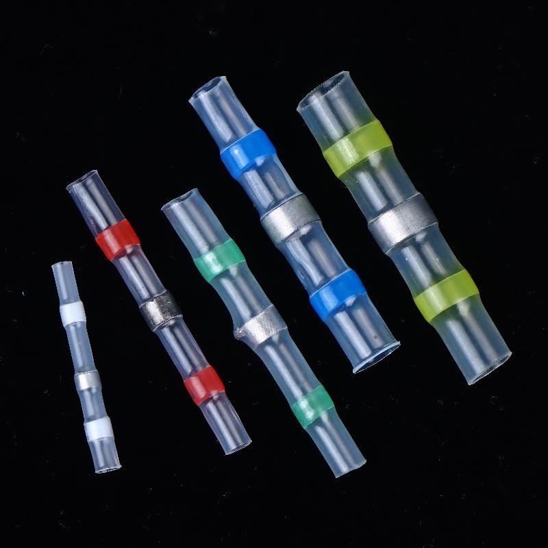 New 100Pcs Waterproof Heat Shrink Tube With Solder Insulation Wire Terminal Connector Heat Shrink Welding Ring Terminal