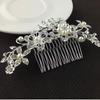 1pc Pearl Water Diamond Bridal Hair Accessory Headwear Silver Wedding Fashion Romantic Women's Jewelry Headbands Hairpins Combs