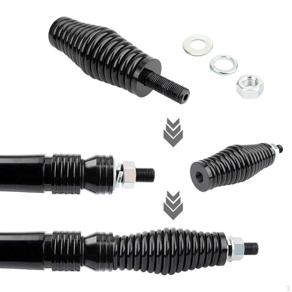 2 Pieces LED Whip Light Spring Mount Steel Sturdy Professional Accessory Antenna for