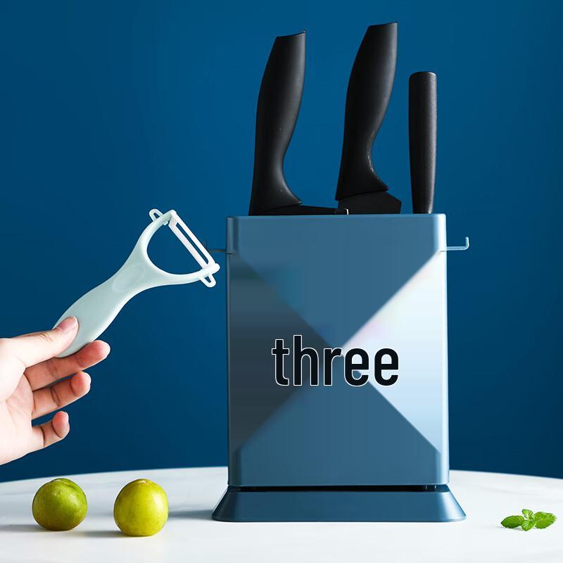 Plastic Draining Knife and Chopping Board Holder
