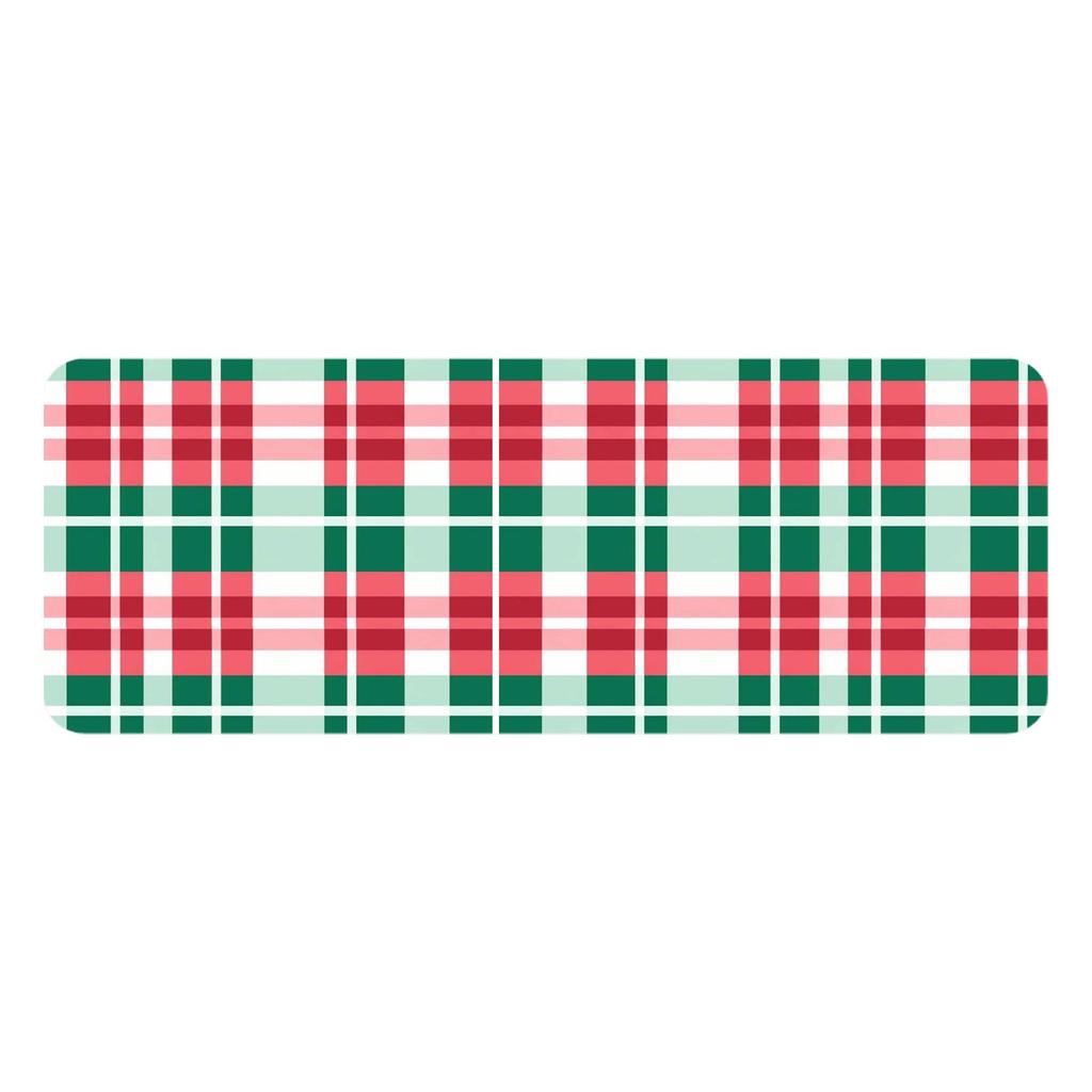 Christmas Kitchen Anti-slip Mat Carpet Flannel Doormat