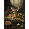 Rabbit Bunny Rustic Raccoon Frog Sheep Deer Bear Fox Forest Poster Canvas Painting Print for Living Room Home Decoration Cuadros