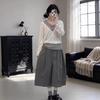 2026 Early Spring V-Neck Long Sleeve Three-Piece Set: Vest & Wide-Leg Pants.