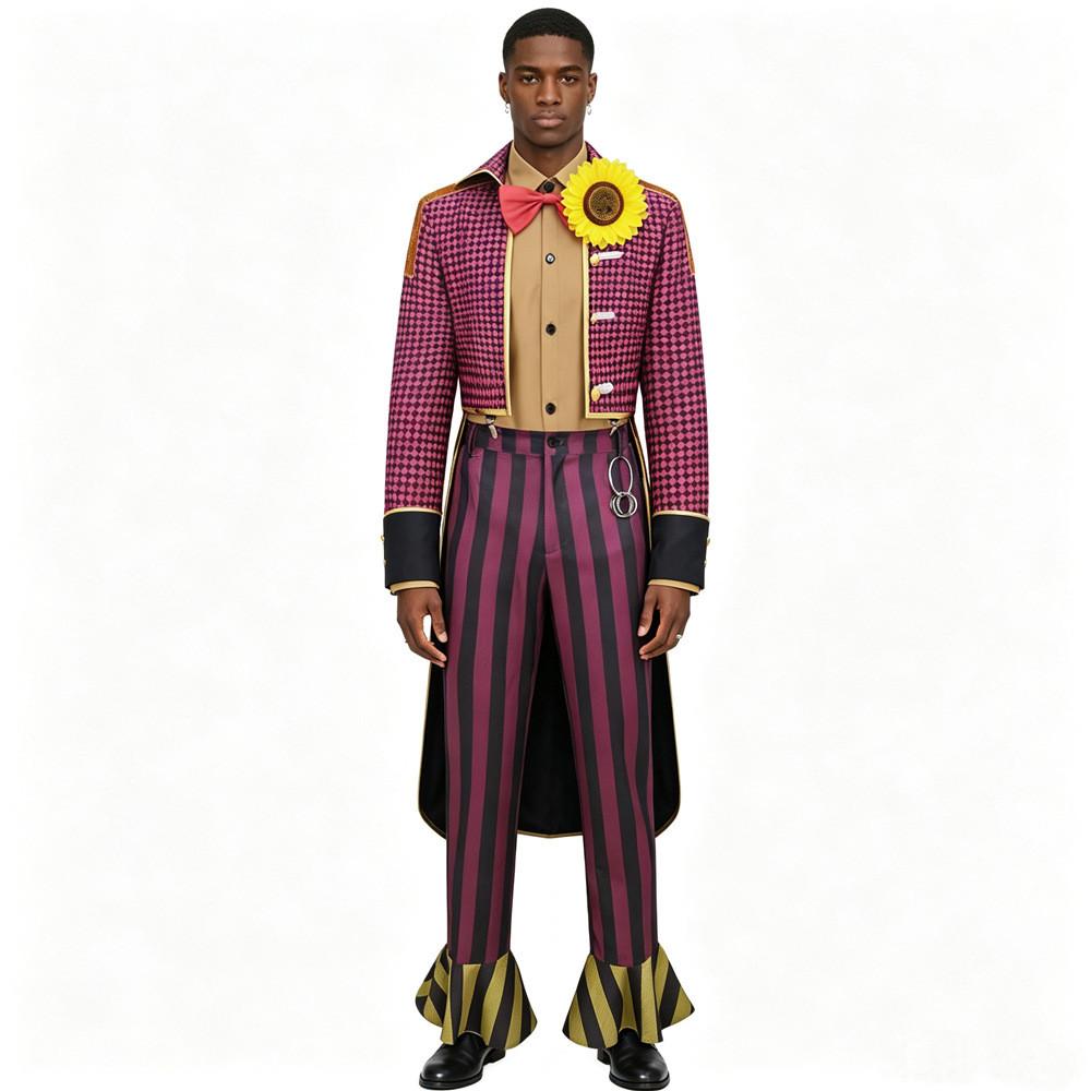 Dead By Daylight Clown Cosplay Costume Full Set With Printed Design For Cosplay Fans
