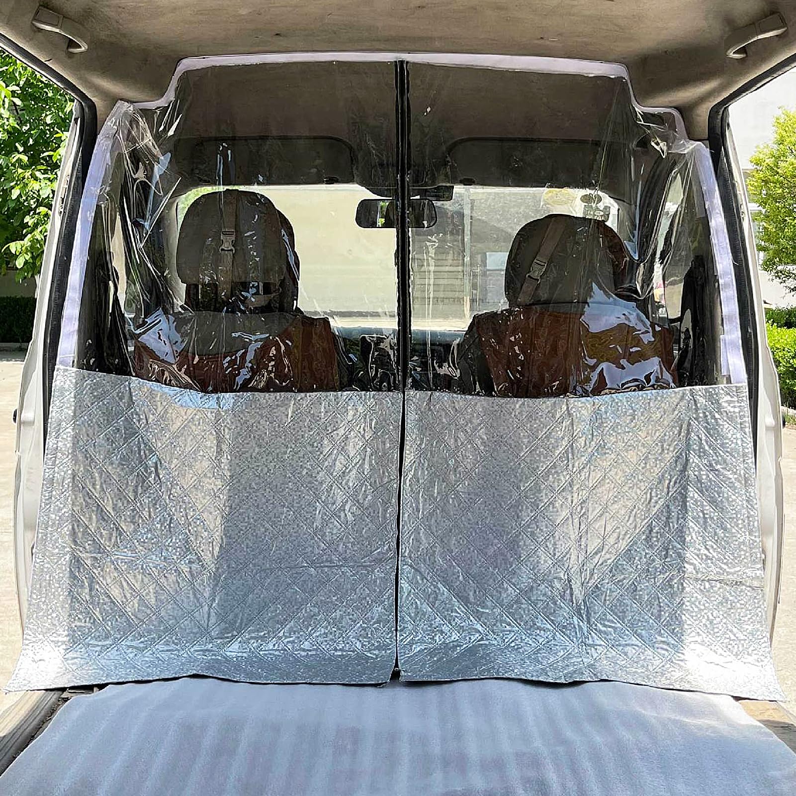 

Ysemco Автомобильная перегородка Шторка-разделитель салона Виниловая шторка Пленка-перегородка для автомобиля Открывается и закрывается 170cmx180cm