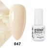 GELPOLISH Nail Art Set: Base, Top Coat, Transparent & White Gel Polishes