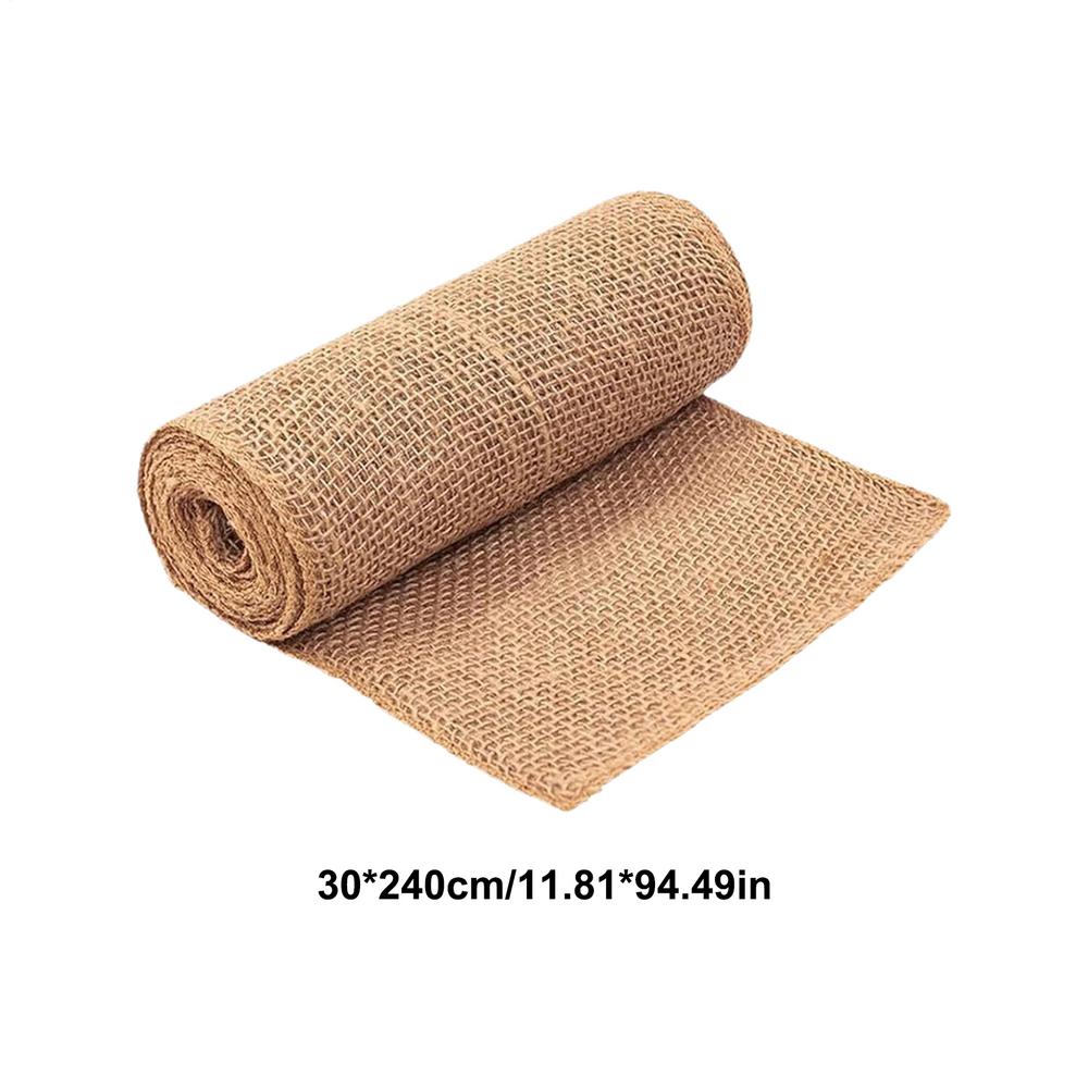 240cm/300cm Reusable Burlap Tree Protector Wrap Trunk Cover Sun Frost Damage Bark Repair Bandage Garden Supplies Plant Cover