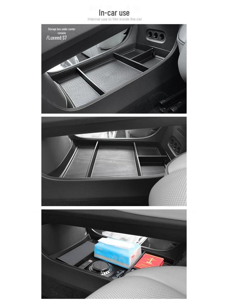 Zhijie S7 Mittelkonsole Unteres Ablagefach Organizer