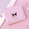 Sanrio Kuromi Simple Wallet Female Junior Character Mini Slim Transportation Card Half Wallet Gift