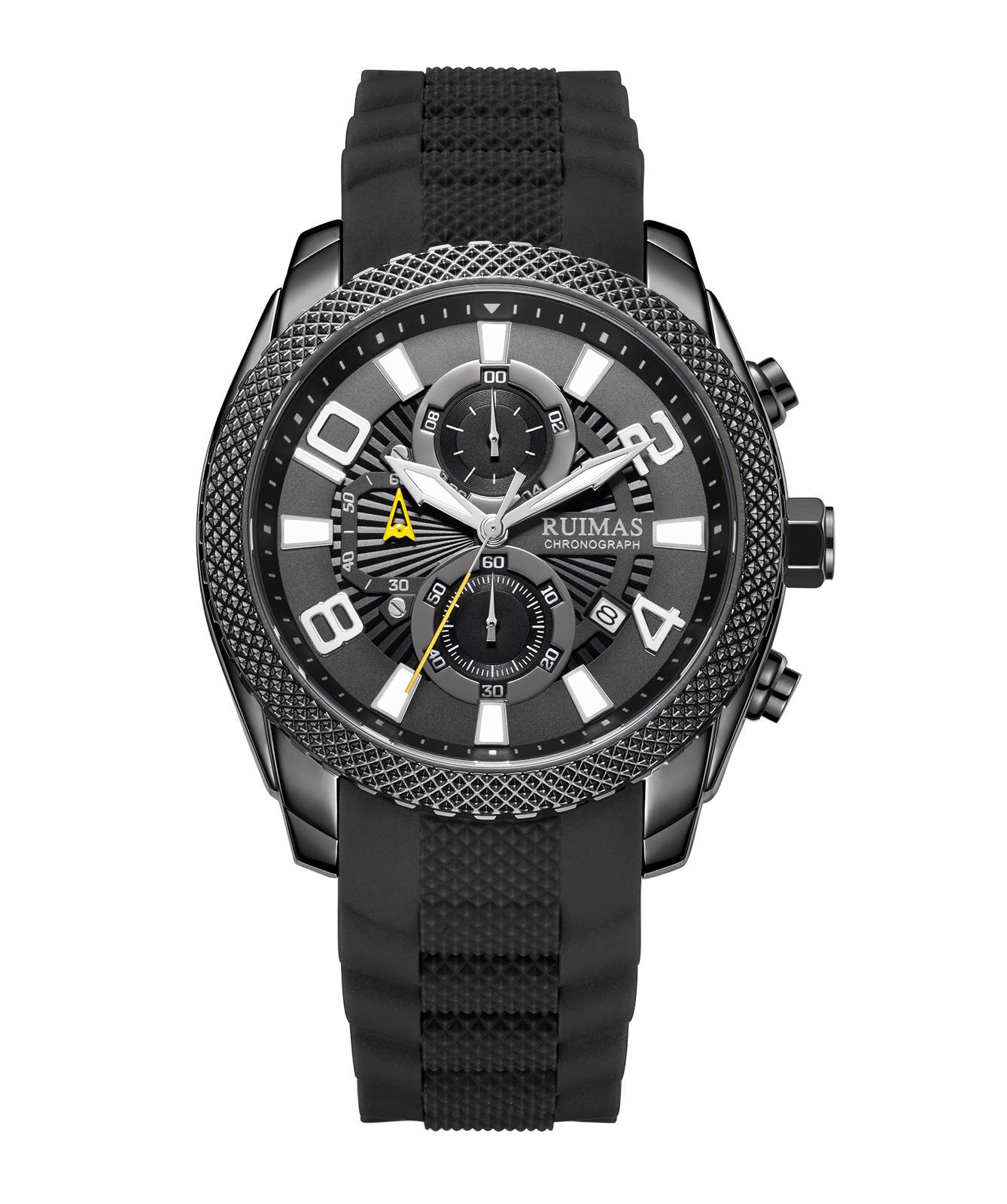 Three Eyes Calendar Watch Quartz Men S Watch 584